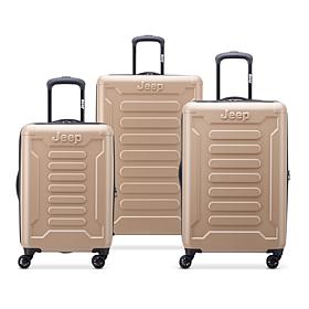 Delsey Paris Jeep JHOO4C 3-Piece Expandable Hardside Luggage Set