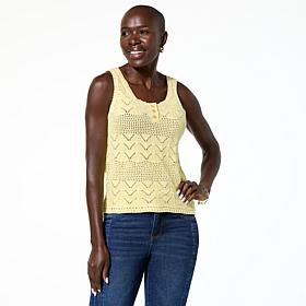 Democracy Crochet Tank Top
