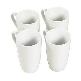 Denmark 4pc 20oz Latte Mug, White