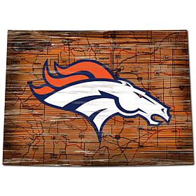Denver Broncos Distressed State with Logo