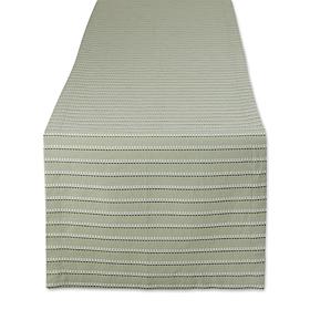 Design Imports Sprig Dobby Stripe Table Runner - 14" x 108"