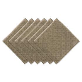 Design Imports Tonal Lattice 6-piece Cloth Outdoor Napkins