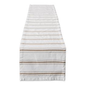 Design Imports Zig Dobby Stripe Table Runner - 14" x 72"