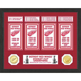 Detroit Red Wings 4x Stanley Cup Champions Commemorative Frame