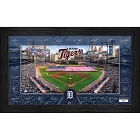 Detroit Tigers Framed 2025 Signature Field Team Roster