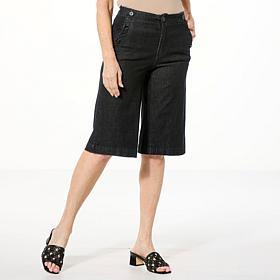 DG2 by Diane Gilman Dream Drape Cropped Sailor Culotte Jean