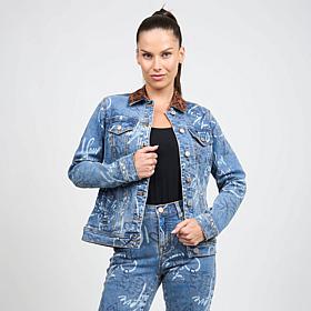DG2 by Diane Gilman From the Vault Graffiti Classic Denim Jacket