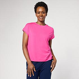 DG2 by Diane Gilman Mixed Media Dolman Sleeve Tee