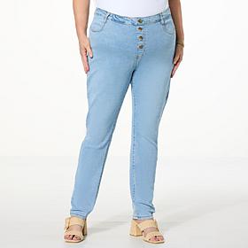 DG2 by Diane Gilman New Classic Stretch Button Fly Skinny Jean