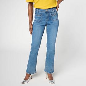 DG2 by Diane Gilman New Classic Stretch Denim Chain Bootcut Jean