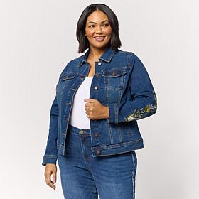 DG2 by Diane Gilman New Classic Stretch Denim Emerald Isle Jacket