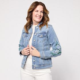 DG2 by Diane Gilman New Classic Stretch Denim Emerald Isle Jacket