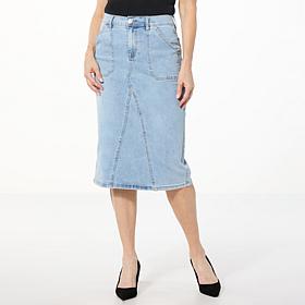 DG2 by Diane Gilman New Classic Stretch Denim Skirt
