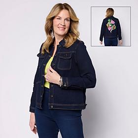 DG2 by Diane Gilman New Classic Stretch Embellished Anniversary Jacket