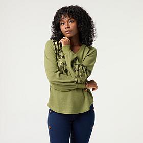 DG2 by Diane Gilman Paillette Embellished Top