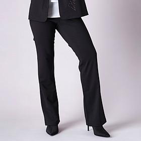 DG2 by Diane Gilman Ponte Baby Bootcut Pull-On Pant