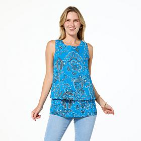 DG2 by Diane Gilman Printed Combo Easy Tank
