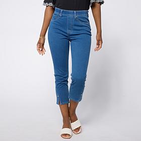 DG2 by Diane Gilman Super Stretch Knit Denim Crop Jegging