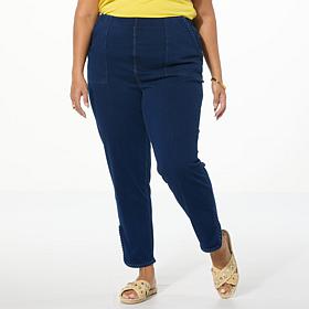 DG2 by Diane Gilman Superstretch Knit Denim Slim & Sleek Crop Jean