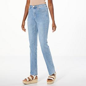 DG2 by Diane Gilman Virtual Stretch Denim Baby Bootcut 5-Pocket Jean