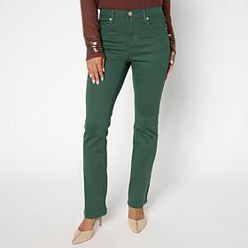 DG2 by Diane Gilman Virtual Stretch Denim Baby Bootcut 5-Pocket Jean