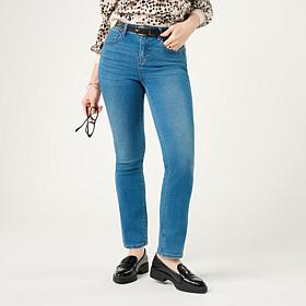 DG2 by Diane Gilman Virtual Stretch Denim Baby Bootcut 5-Pocket Jean
