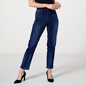 DG2 by Diane Gilman Virtual Stretch Denim Straight Leg Crop Jean