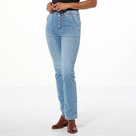 DG2 by Diane Gilman Virtual Stretch Denim Straight-Leg Jean