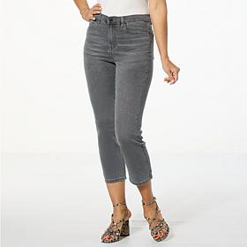 DG2 by Diane Gilman Virtual Stretch Denim Straight Leg Crop Jean