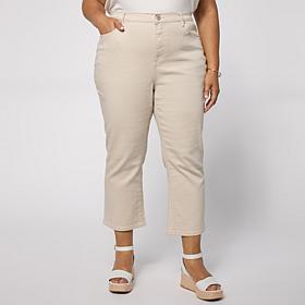 DG2 by Diane Gilman Virtual Stretch Straight-Leg Crop Jean