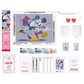 Diamond Art Club Disney Mickey & Minnie A Big Smackaroo Diamond Canvas