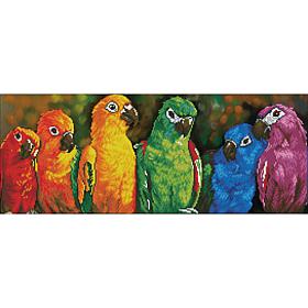 Diamond Dotz Diamond Art Kit 22.44" x 16.14" - Rainbow Parrots
