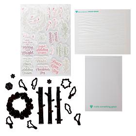 Diamond Press Christmas Cardinal Stamp, Die and Stencil Kit