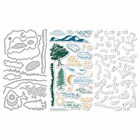Diamond Press Starry Summer Night Sky Stamp & Die Kit
