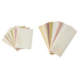 Diamond Press Vintage Textured Slimline and A2 Paper Pack - 96 Sheets