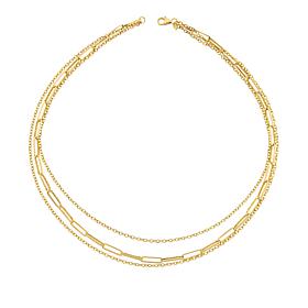 Dieci 10K Gold Multi-Chain Necklace