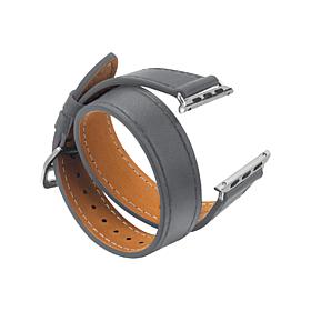 Digital Basics Double Wrap Leather Band for 42mm/44mm Apple Watch 