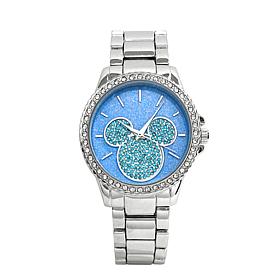 Disney Mickey or Minnie Glitter Dial Bracelet Watch