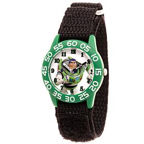 Disney Toy Story 4 Buzz Lightyear Kids' Green/Black Time Teacher Watch