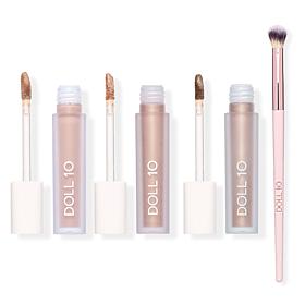 Doll 10 3-piece This Colors Everything Cream Eyeshadow Set with Brush