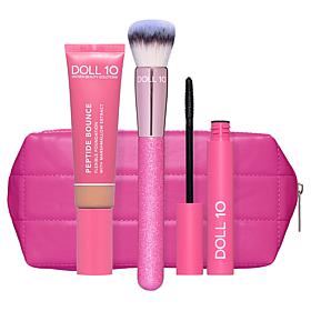 Doll 10 Peptide Bounce Foundation Set with Bag - Deep AS