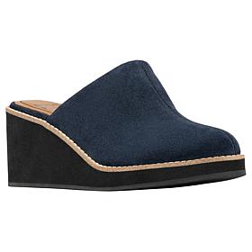 Donald Pliner Janella Suede Platform Wedge Slip-On Mule