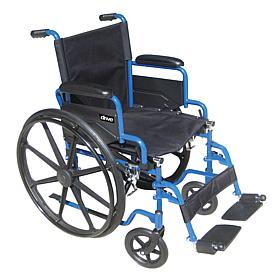 Drive Medical Blue Streak Wheelchair - 16" with Swing Away Footrests