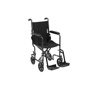 Drive Medical Lightweight Steel Wheelchair, Fixed Arms, 17" Seat