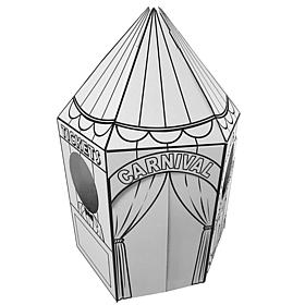 Easy Playhouse Carnival Tent Kids DIY Art and Crafts Activity
