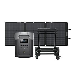 EcoFlow Tech DELTA 2 Max Power Station with 160W Solar Panel & Trolley