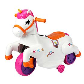 Electric 6V Unicorn Ride-On Toy for Kids 3 to 6 Years