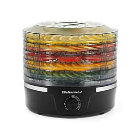 Elite Gourmet 5-Tier Food Dehydrator with Adjustable Temperature Dial
