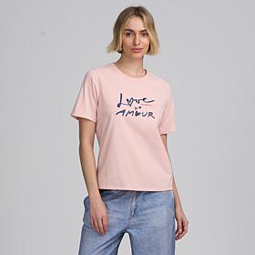 Elle Get the Look Crew-Neck Graphic Tee