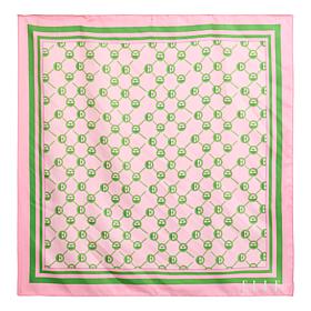 ELLE Get the Look Graphic Print Satin Scarf